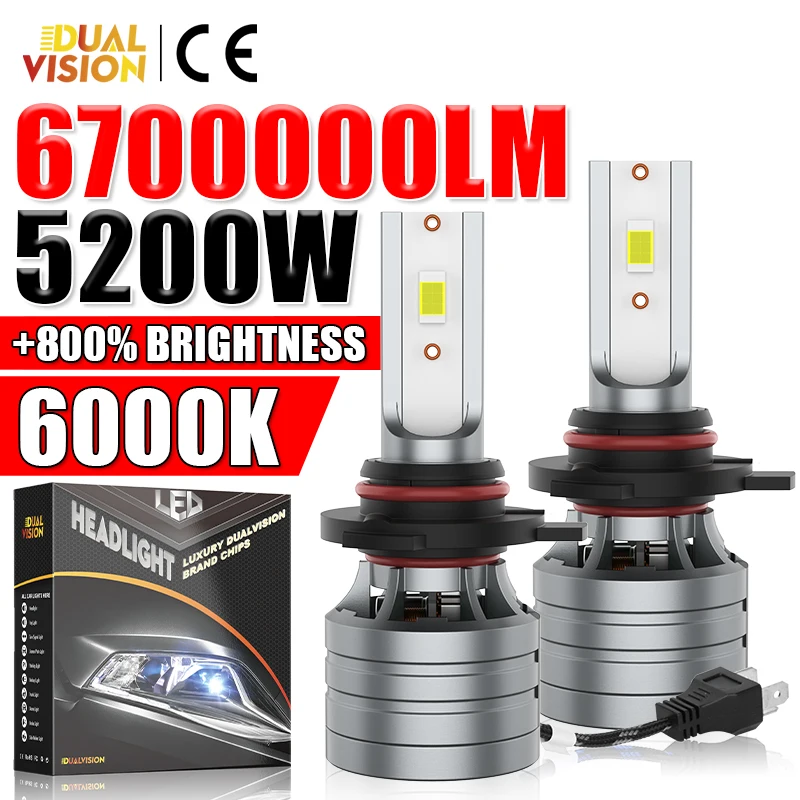 

5200W Brighter H4 LED Headlight Bulb Canbus H7 H11 H1 H8 H9 9005 HB3 9006 HB4 9012 HIR2 Replace Lamp Kits 5570 CSP Auto Fog Lamp