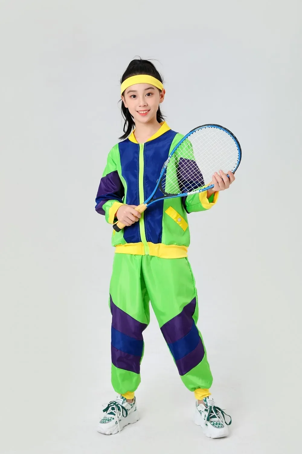 Одежда унисекс для дискотеки для мальчиков и девочек, танцевальный спортивный костюм в стиле хип-хоп с готической курткой и шортами