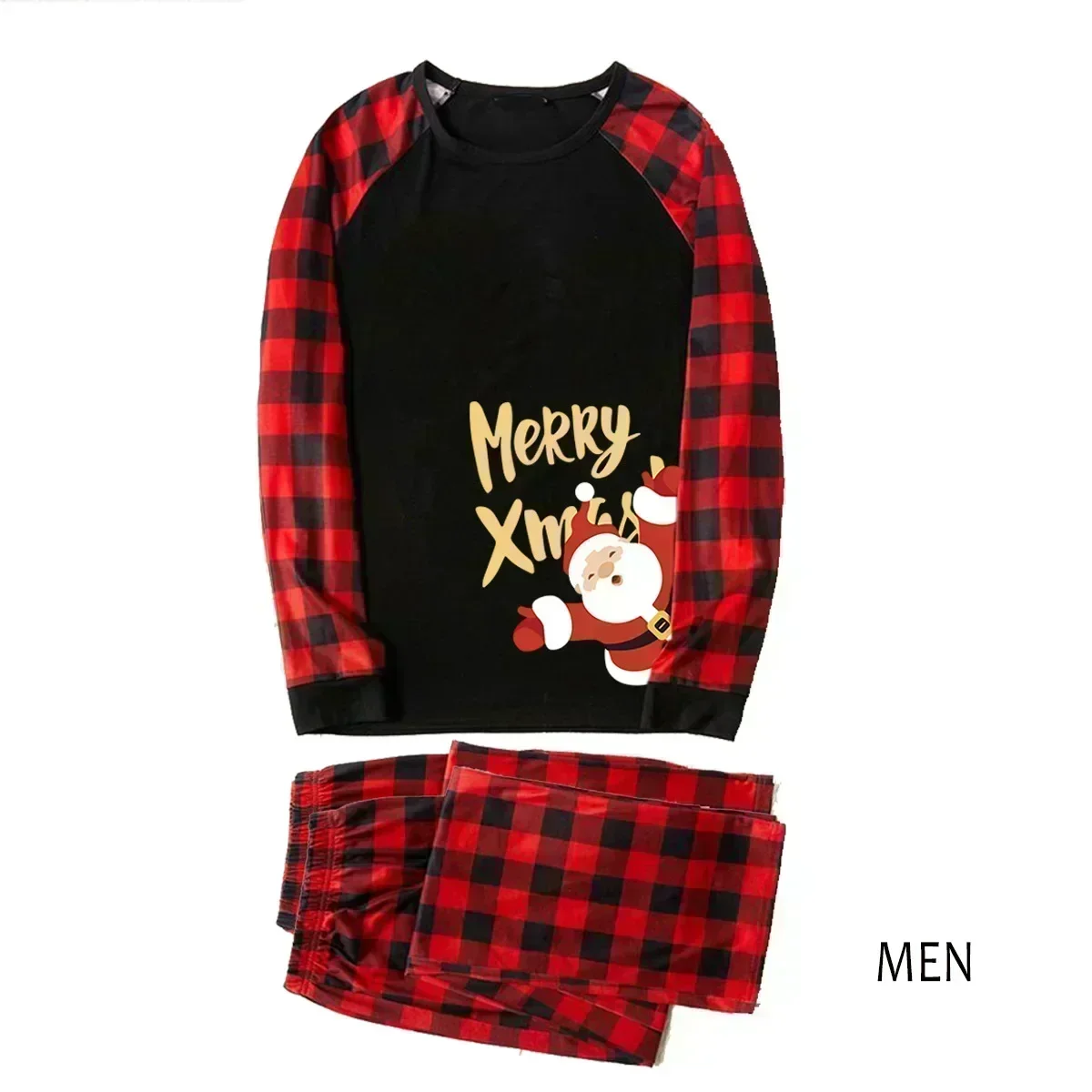 Christmas Pajamas, Merry Xmas Pjs Family Matching Outfits Santa Claus Print Adults And Kids Clothing Set Sleepwear Baby Romper