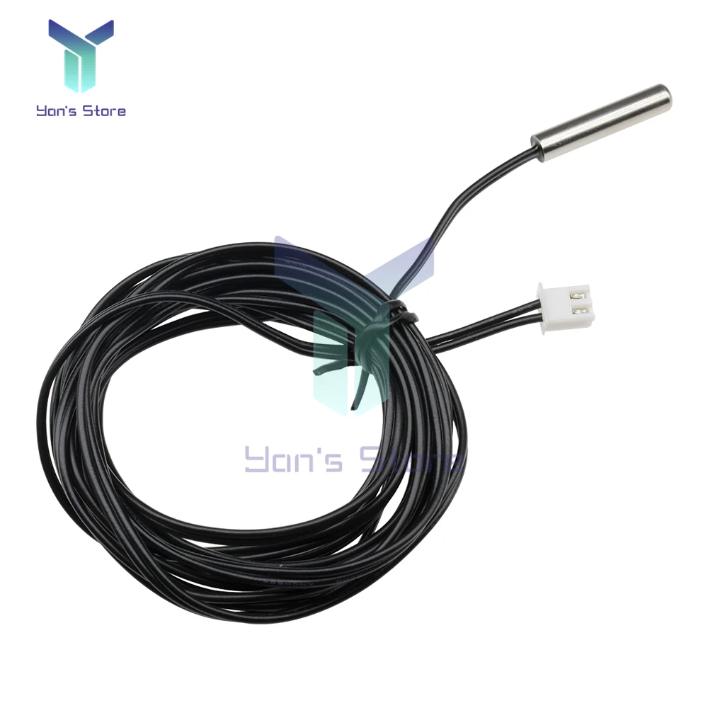 100/200cm 2 Meter Waterproof NTC 10K 1% 3950 Thermistor Accuracy Temperature Sensor Wire Cable Probe For W1209 W1401 Thermostat