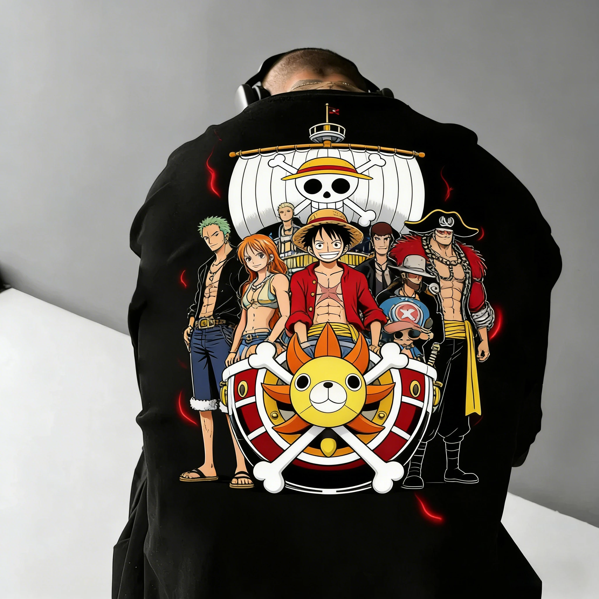 

ONE PIECE Anime Peripheral Clothes Classic Comic T-Shirt Short Sleeve 2026 Crew Neck Summer Casual Women's and Men Couples