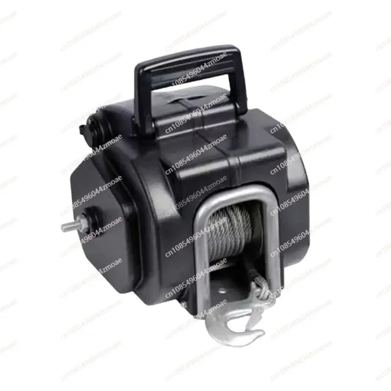 12V 3500LBS Portable Marine Electric Winch, Wireless Remote Control Yacht Boat Electric Winch for Trailers & Marine Lifting