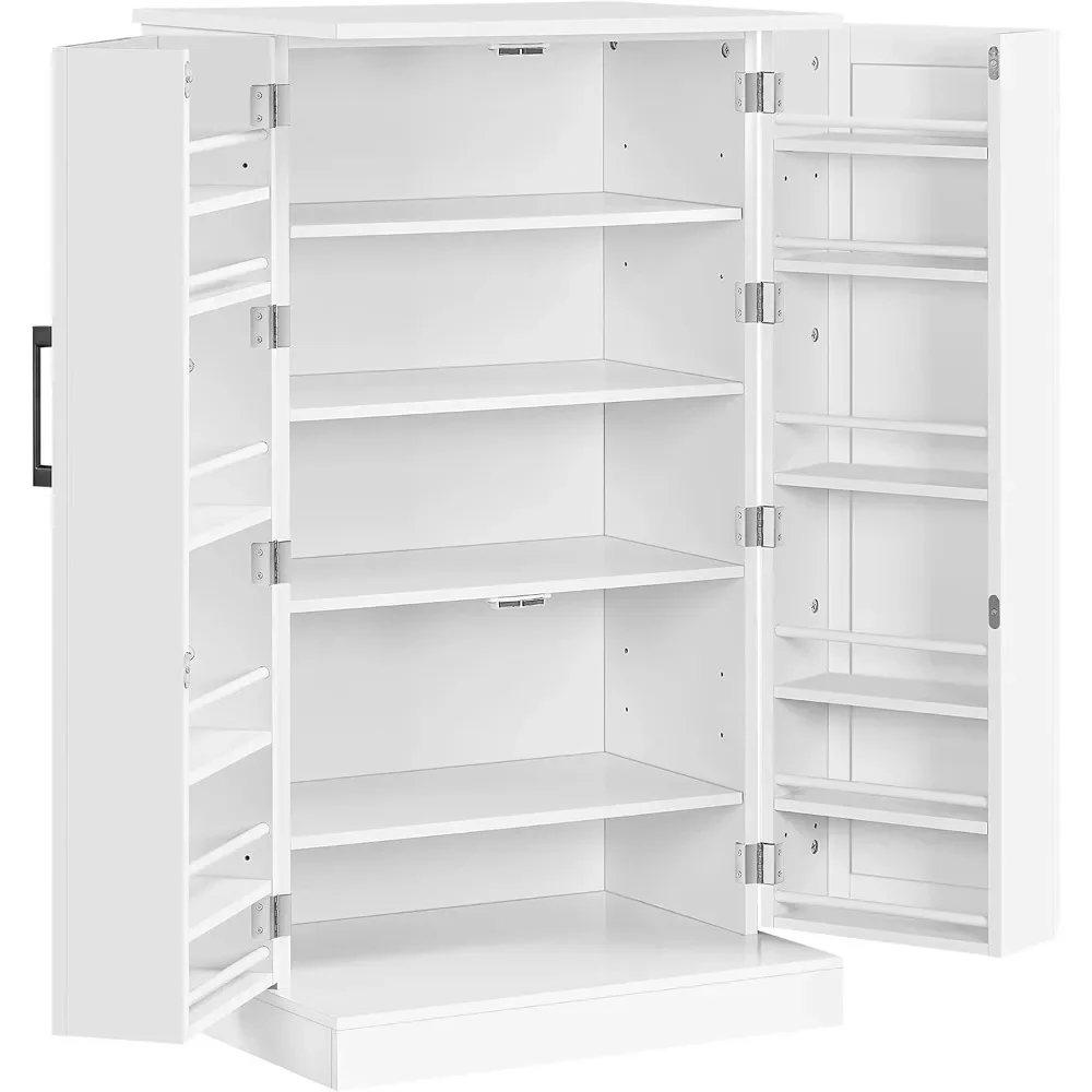 

Kitchen Pantry Storage Cabinet, 41" Pantry Cabinets with Doors and 6 Adjustable Shelves, Freestanding Pantry Cupboard for