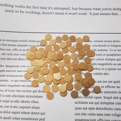 Dia 8mm 10mm 12mm 13mm 15mm 18mm 20m 25mm Thick 1mm Brass Round Disk Charms Pendants Jewelry Findings Accessories