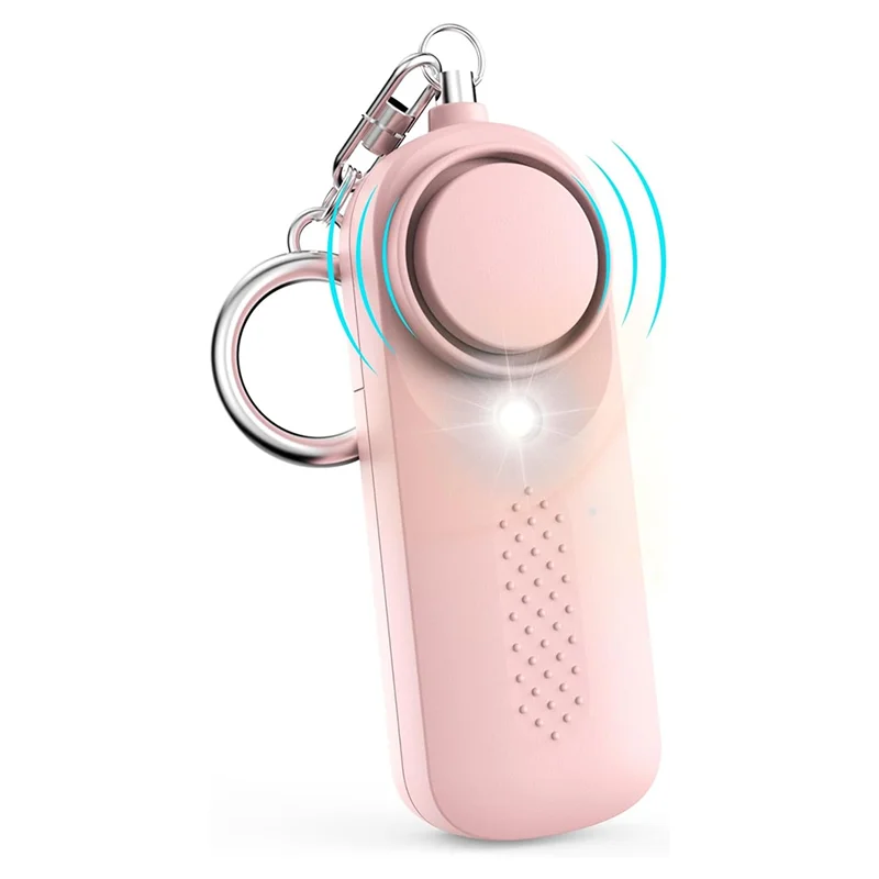 ABMF-Personal Alarm สําหรับผู้หญิง 130Db ไซเรน Loud สัญญาณเตือนภัยพวงกุญแจ LED Light ตํารวจได้รับการอนุมัติ Personal Safety Alarm