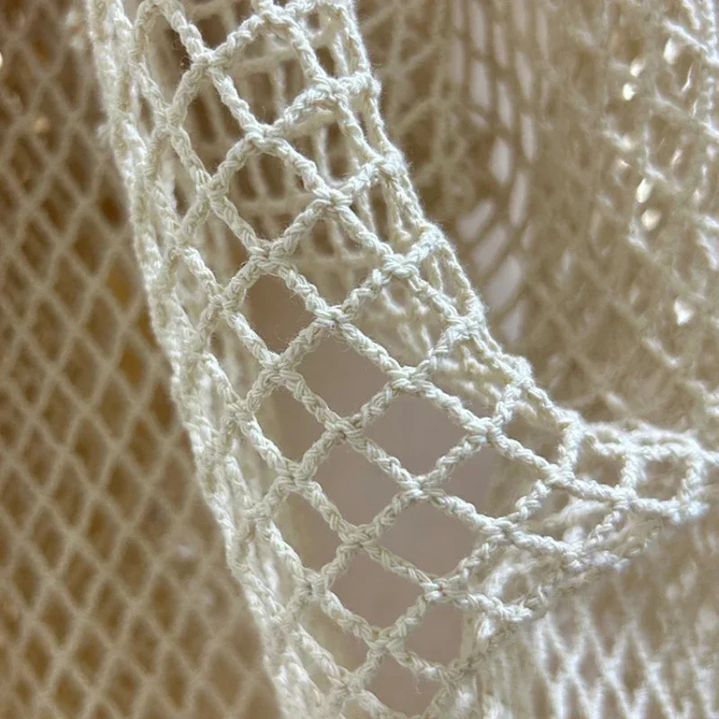 Fishing Net Fabric Cotton Linen Large Mesh Diamond Shooting Background Creative Diy Sewing By The Meter Wholesale