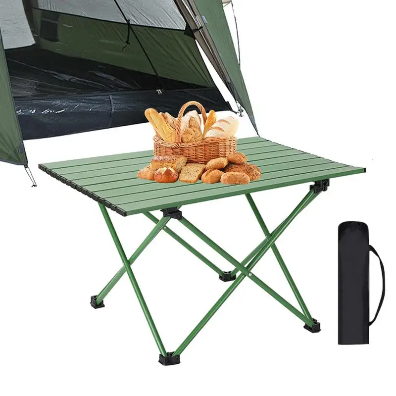 Folding Table Portable Outdoor Picnic Table 40X35Cm Foldable Camping Tables with Carry Bag for fishing beach outings picnics