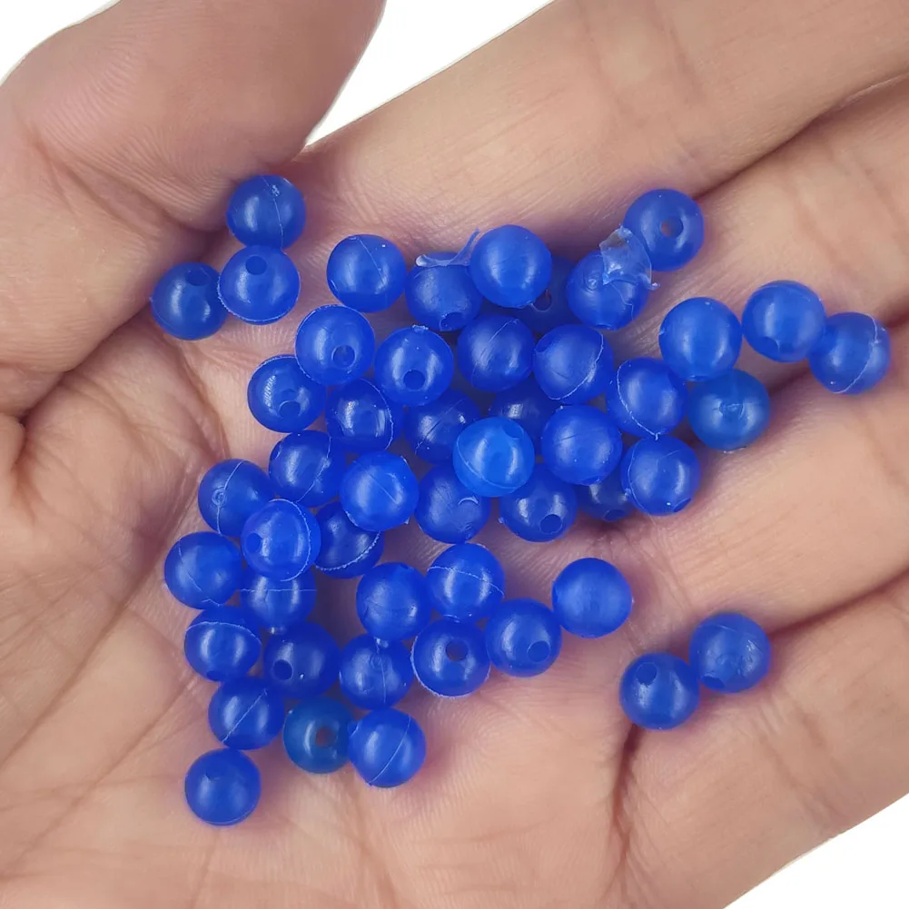 100pieces Soft Fishing Beads Stopper 3mm-12mm Round Rubber Fishing Lures Rig Accessories pesca Carp Tackle
