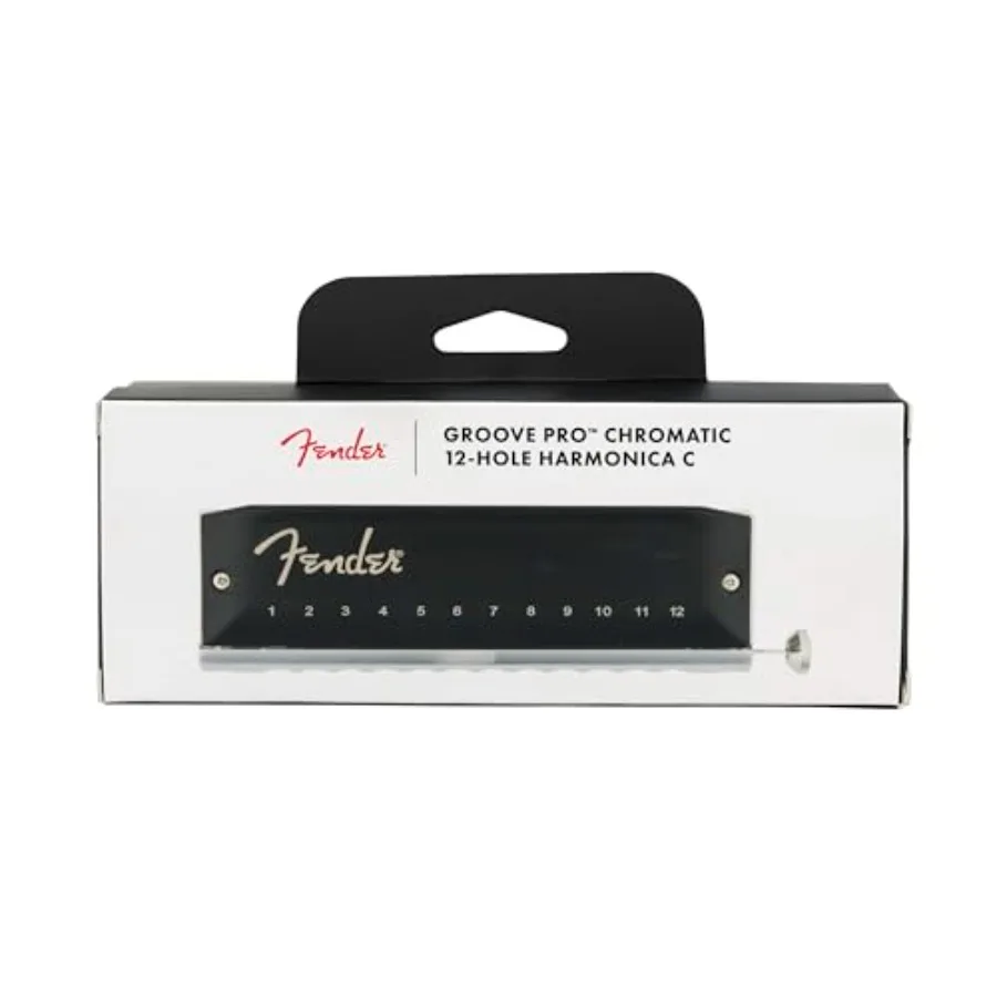 هارمونيكا Fender Groove Pro لوني لعشاق الموسيقى والمبتدئين 12 فتحة مفتاح C هدية مثالية للموسيقيين #5