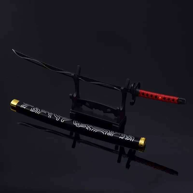 Lame de coupe-vent en métal, 26cm, arme à maillons, katana, modèle de sécurité, ornements de samouraï, épée, cadeau, collection de jouets pour garçons