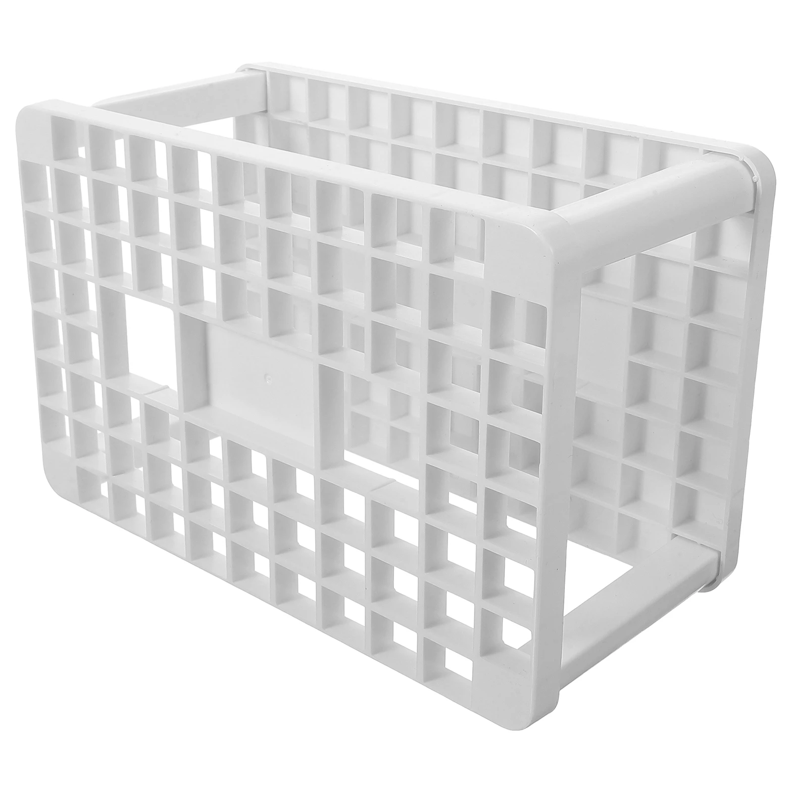 

Makeup Brush Storage Box Square White Desktop Organizer Holder for Vanity Table Top 12cm Cosmetics Pen Pencil Lipstick