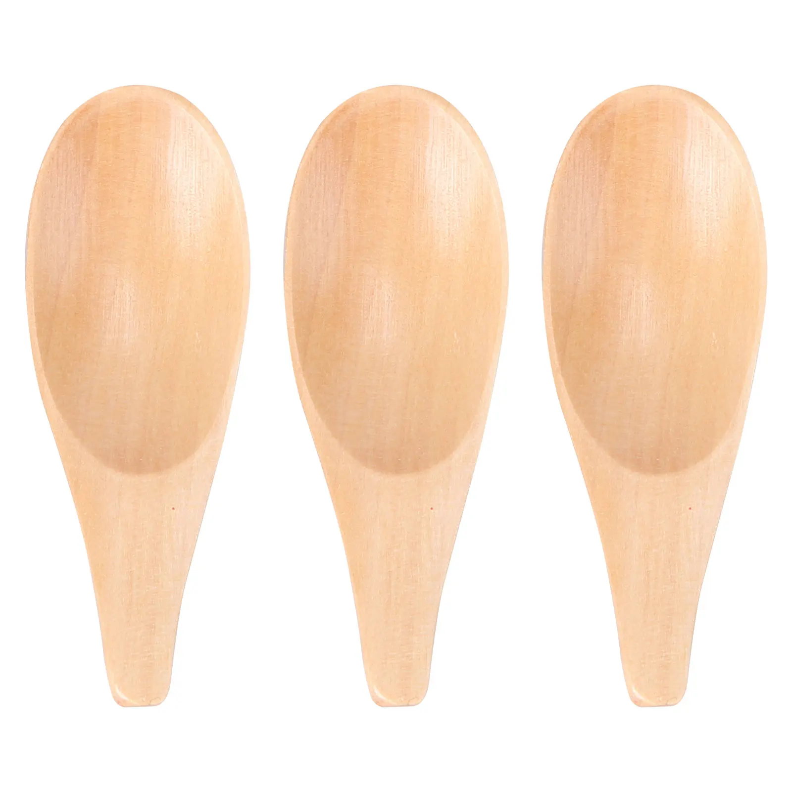 

3 Pcs Spoon Tea Leaf Mini Milk Powder Coffee Wooden Short Handle for Loose