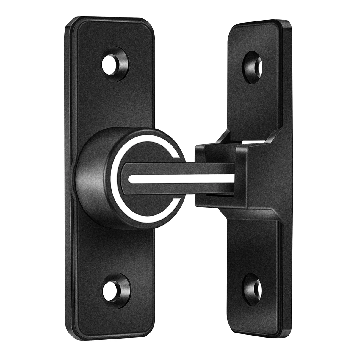A56XA Barn Door Lock Hardware, 90 Degree Heavy Duty Gate Latches Flip Latch Safety Door Bolt Latch Lock 1 Pack