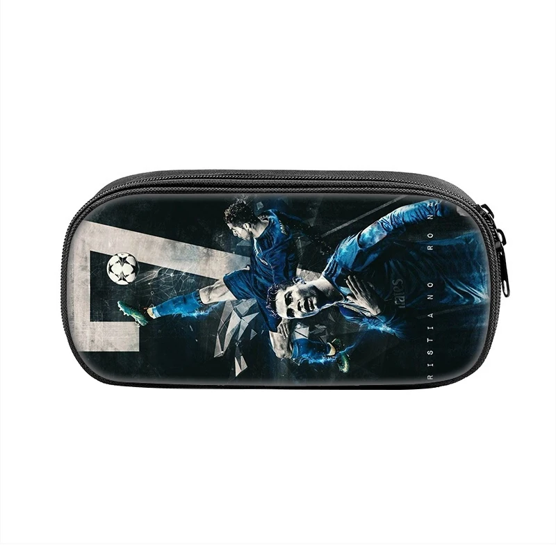 Ronaldo Boys Girls Pencil Case Pencil Bag Football Star Zipper Pencil Box for Boys Girls Best Gift Ladies Cosmetic Bags