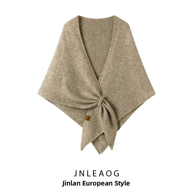 JNLEAOG Autumn New Fashion Loose Comfortable Casual Wool Blend Shawl Women's Clothing Style Polyester Fabric Scarf