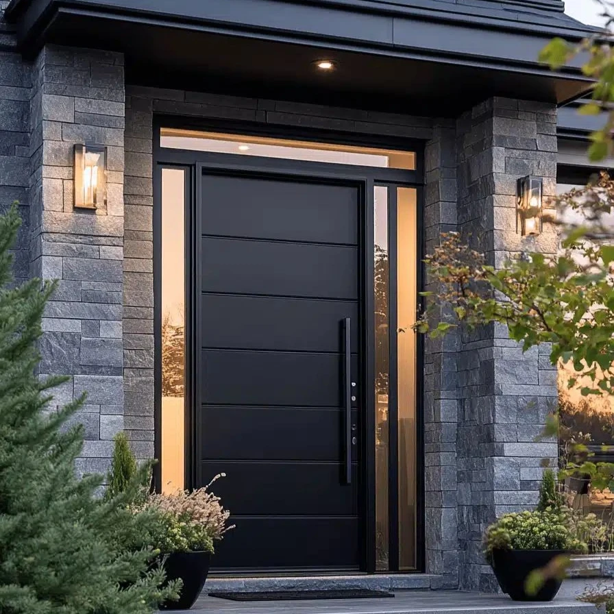 aa-China Manufacturer Carved Revolving Door Aluminum Pivot External Security Doors for House Front Entry Exterior Door for House