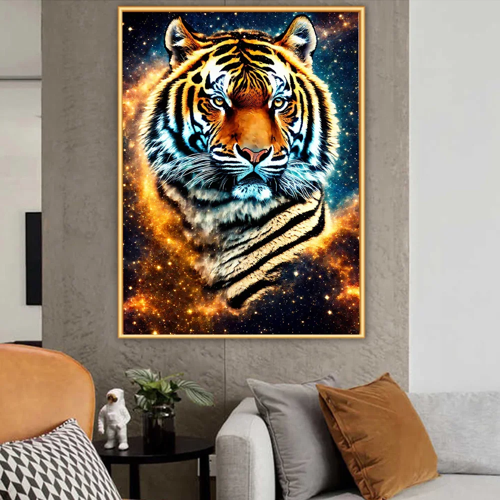 YOUQU Animal Diamond Mosaic Tiger DIY Diamond Painting Lion Large Size Diamond ricamo 5D Cool Handmade Home Decoration