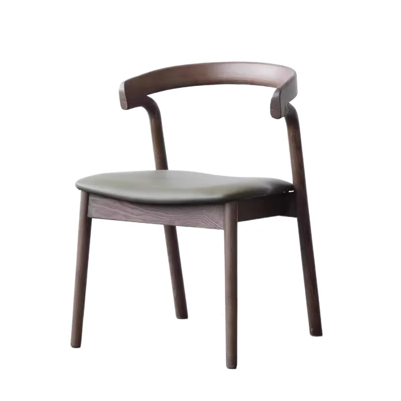 

Solid wood chair, Nordic light luxury, home leisure simplicity, chair modern restaurant
