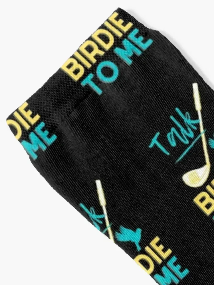 Talk Birdie To Me Funny Golf Socks Non-slip floor Stockings man Men Socks Women's