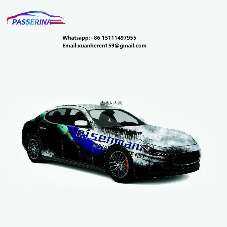 

Custom Design Bumper Sports Anime Glitter Diamond Vinyl Vehicle Car Wrap Chameleon Vinyl Film