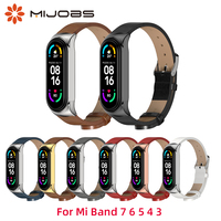 Strap for Xiaomi Mi Band 9 8 7 6 5 4 3 Bracelet for Mi Band 9 Leather Wrist Mi Band 8 Strap Wristband Pulseira Smart Accessories