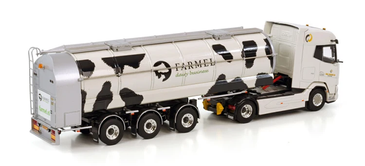 Alloy Model WSI 1:50 Scale DAF XG 4X2 Axle Tractor,Transport Container Tank Truck Diecast Toy Model,GEBR. DUNNINK 01-3647