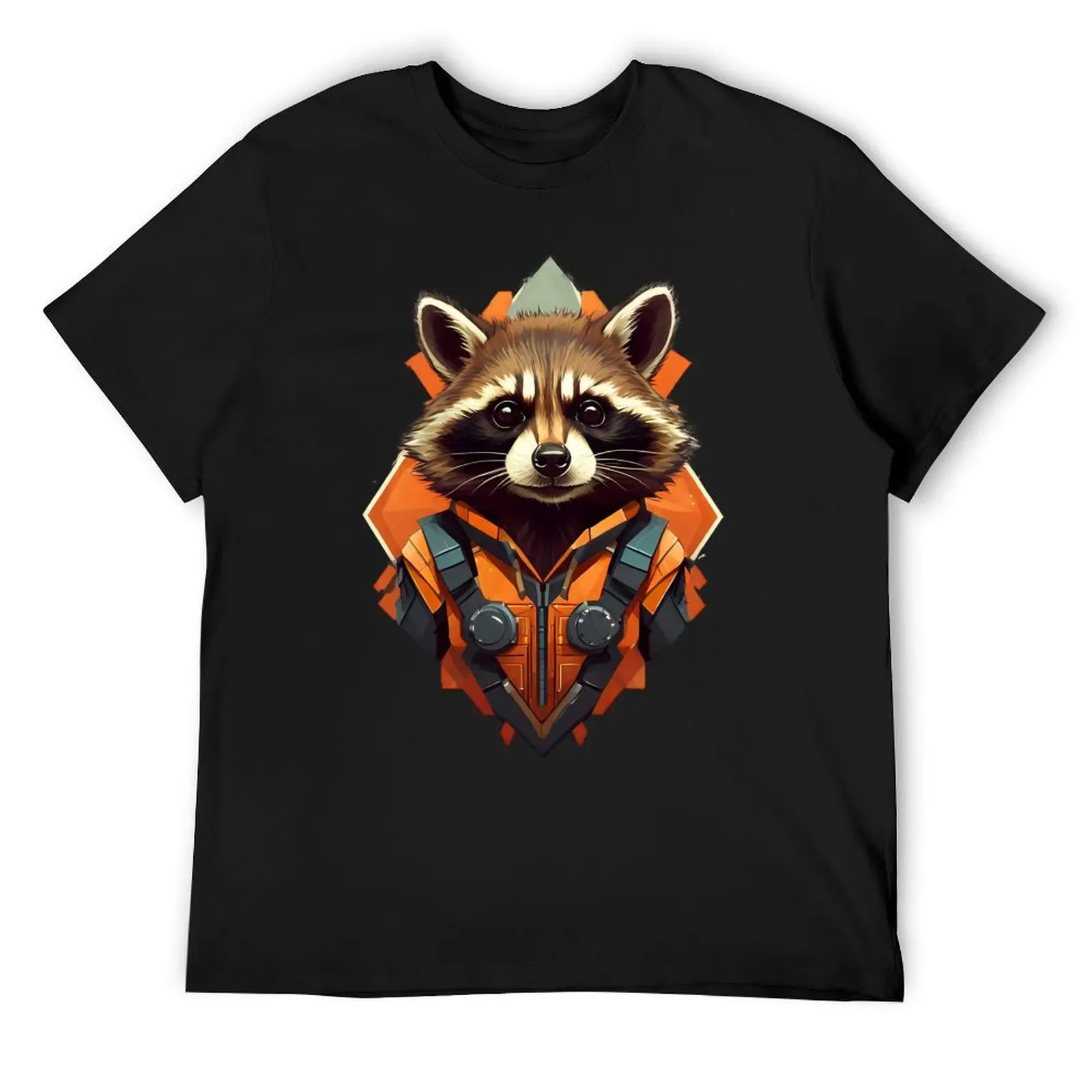 

Rocket Racoon v1 T-Shirt funny shirt cotton vintage t shirts funny costumes heavyweight t shirts for men