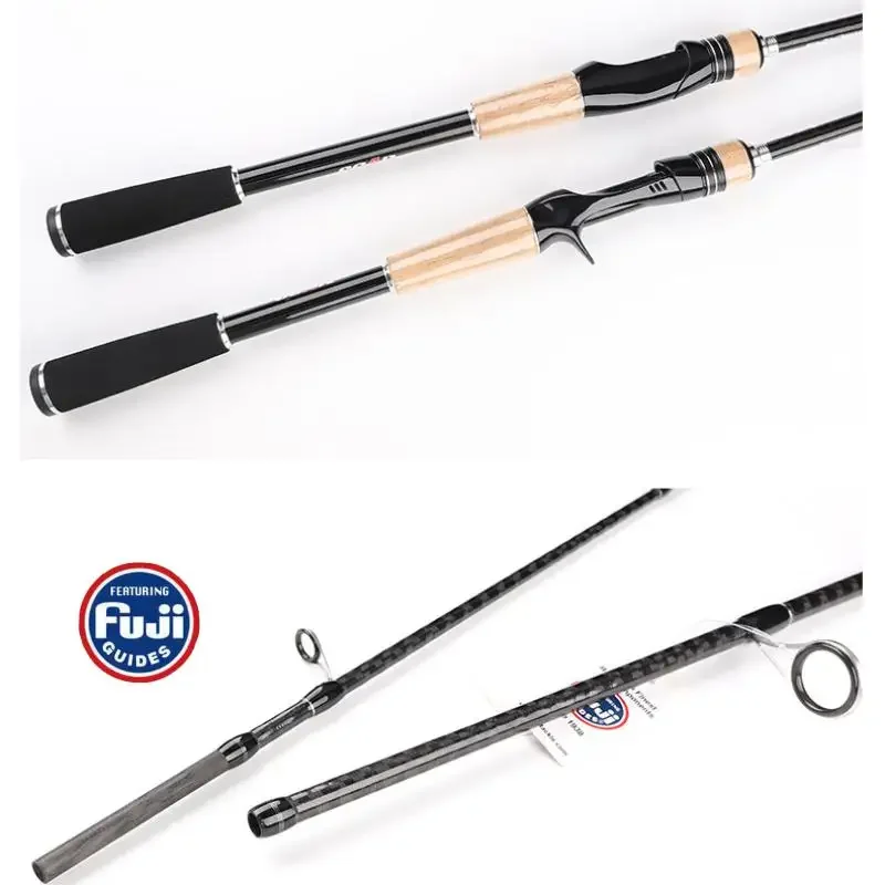 AUG Lure Rod Fuji Guide Ring M/ML Power Casting Rod Spinning Rod Carbon Fishing Rod 2 Section Sea Fishing Rod Bait Weight 7-20g