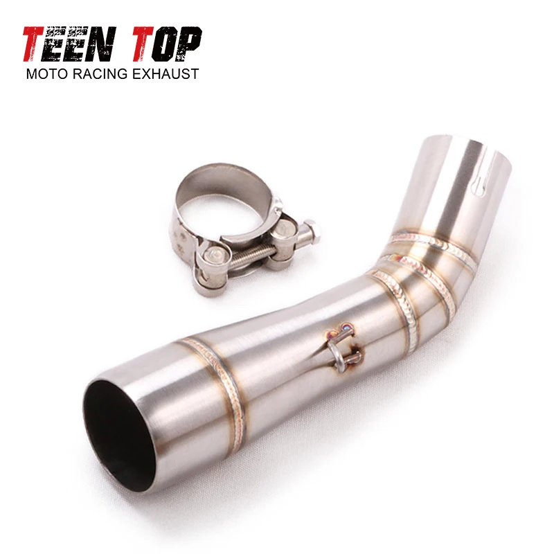 For Benelli 502 502C Motorcycle Exhaust Link Pipe 2019-2021 Modified Muffler 51mm Middle Link Pipe Stainless Steel Connecting