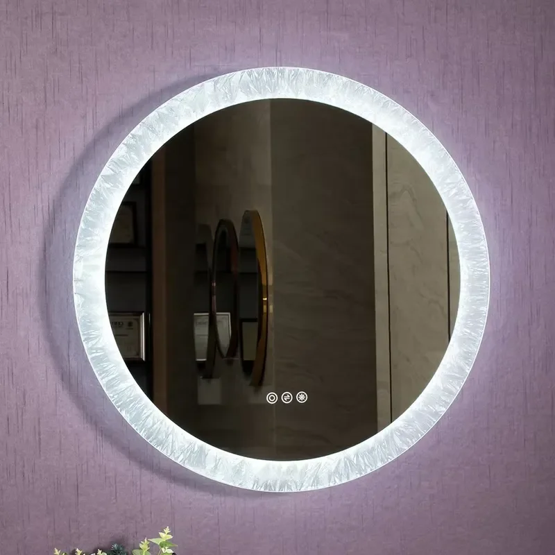 for  Custom Home Decoration Lighting Modern Mirror Luxury Decoration Lighting LED Wall Mirror