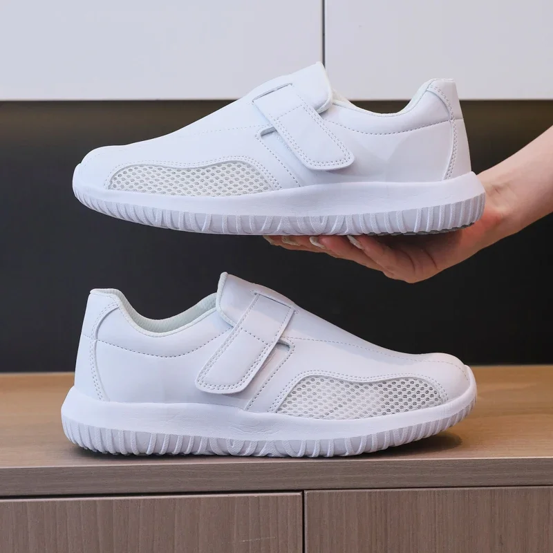 Outdoor Mesh Couple's Shoes Autumn Breathable Casual Mans White Sports Sneakers Slip-on Working Loafers Men's Sneaker 33-49 Size