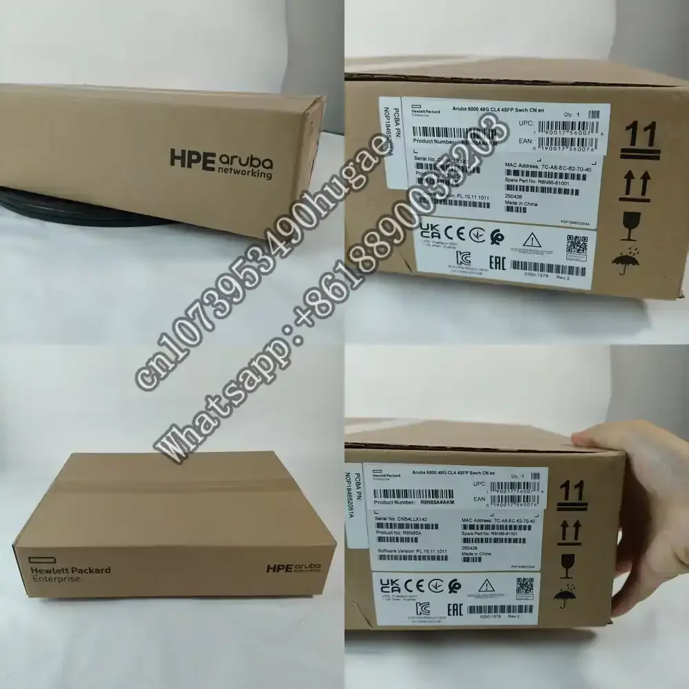 Switch HPE Aruba R8N85a para Equipos de Red, Switch Ethernet 10GbE SFP+ Administrado, Infraestructura de Red para Centros de Datos