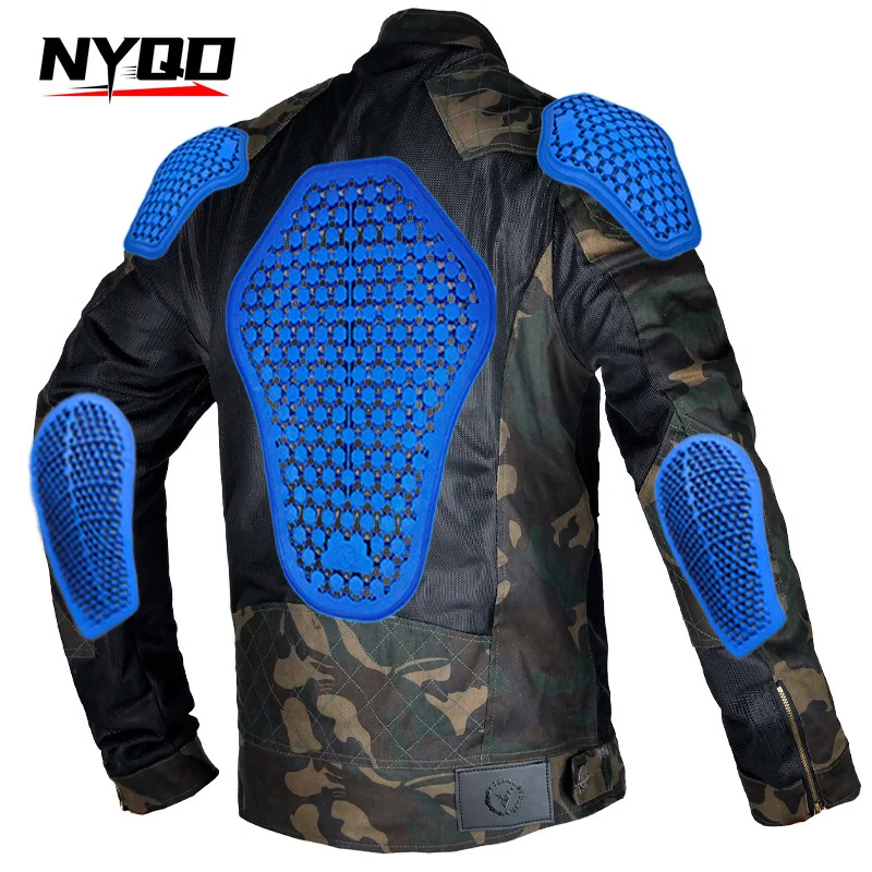 VOLERO Motorcycle Riding Clothes Men Women Summer Mesh Breathable Recreational Motorcycle Riding Jacket Anti-drop Clothes