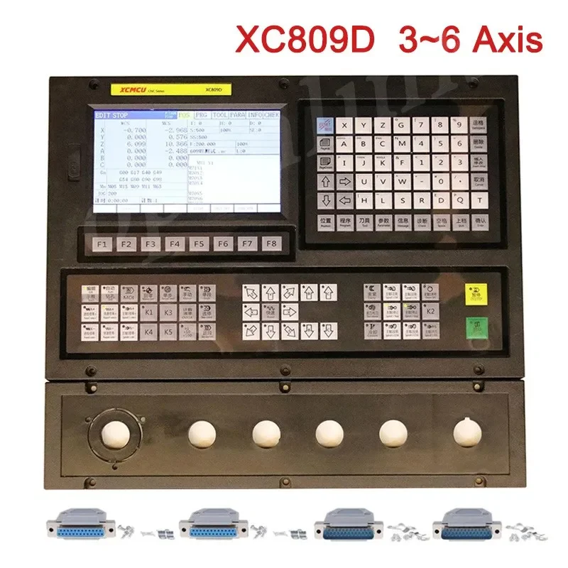 XC809D 3/4/5/6 Axis USB CNC Control System Controller Support FANUC G-Code Offline Milling Boring Tapping Drilling Feeding