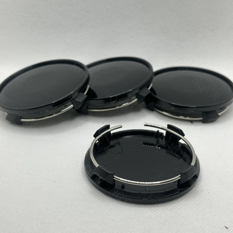 4Pcs/lot 61mm Blank No Logo Car Wheel Center Cap For Audi New Q7 A4 A3 Q3 Car Rim Replace Hubcap Auto Rim Hub Cover Accessories