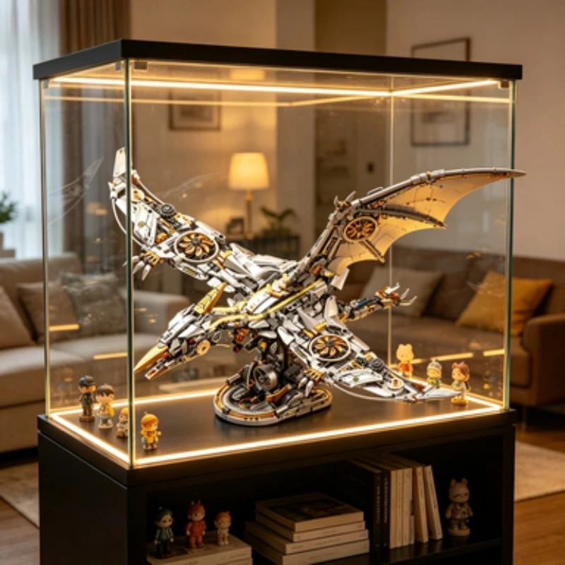 MOC Mechanical Pterodactyl Building Blocks, Flying Dinosaur Robot Model With Movable Joints, Party Favor & Holiday Souvenir Gift