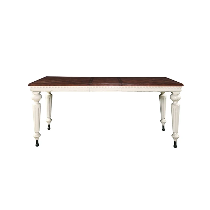 

American solid woodcombined retro dining table rectangular dining table restaurant dining table and chairs antique customization