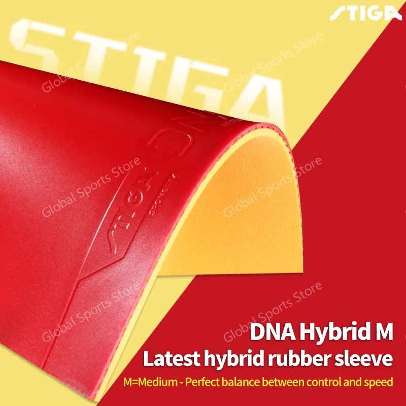 기존 STIGA DNA 하이브리드 탁구 고무 전문 반 끈적 스핀 Pips-in STIGA DNA 탁구 스폰지