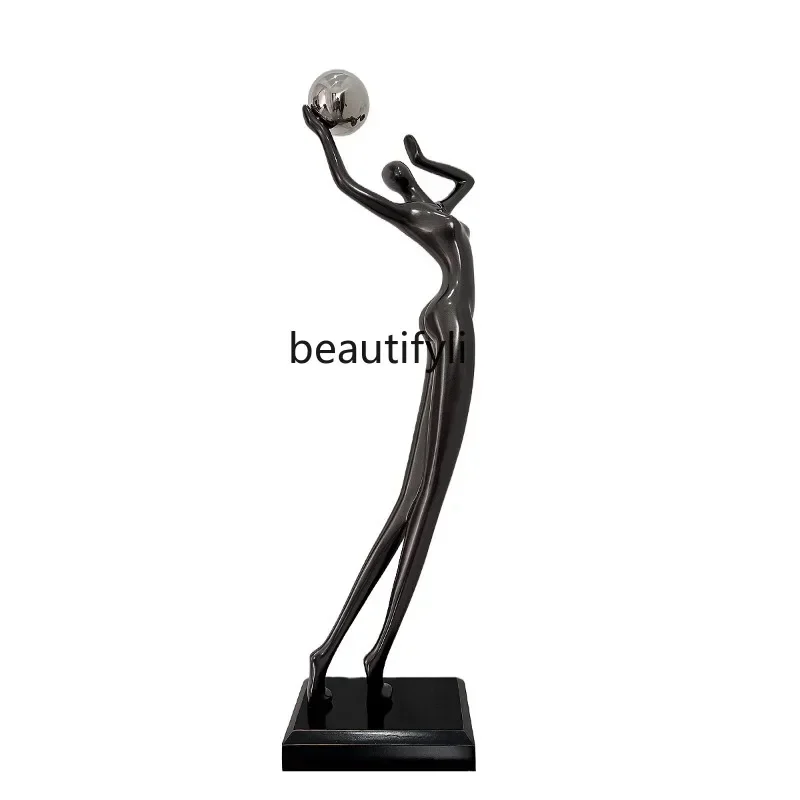 

Modern Abstract Art Humanoid Sculptured Ornaments Entrance Minimalist Soft Decoration Light Luxury Decorations