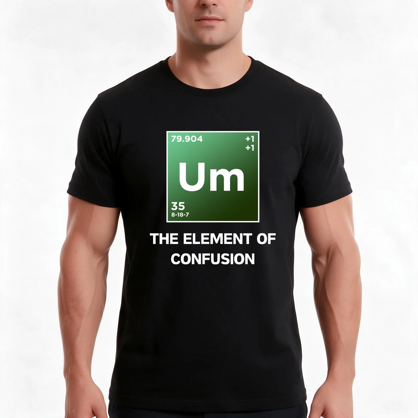 Um The Element of Confusion T-Shirt Summer Casual Cotton Tee Oversized Streetwear Tops Vintage Graphic Print 100% Cotton