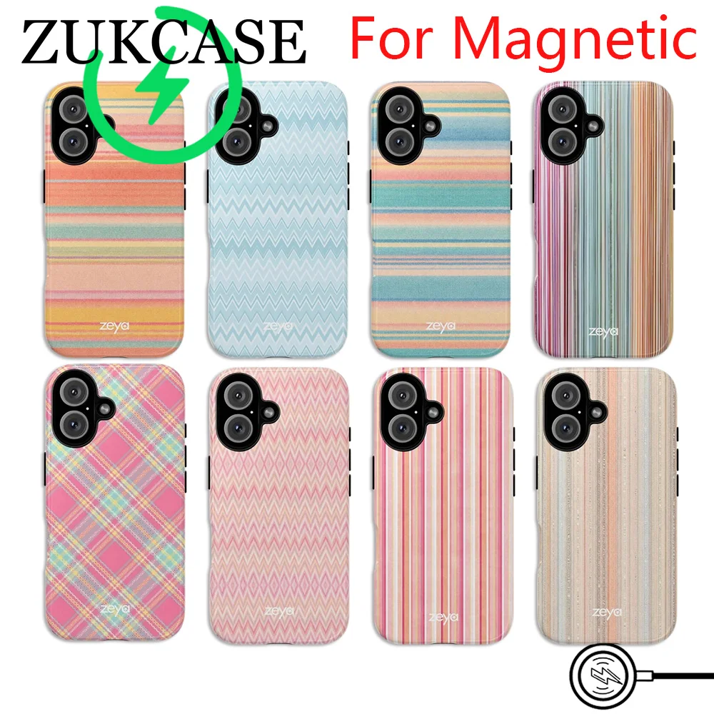 Funda Magnética de Lujo Clmj Apricot Drift para iPhone 18 17 16e 16 15 14 13 12 11 Air Pro Max Plus, Carcasa Trasera de Doble Capa