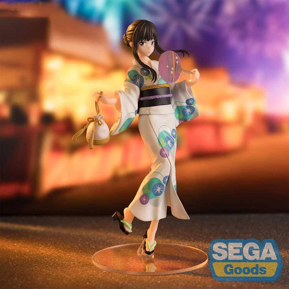 100% originale in magazzino SEGA Luminasta Lycoris Recoil Inoue Takina Yukata De Omatsuri Anime Figure Action Figure Decorazione del modello