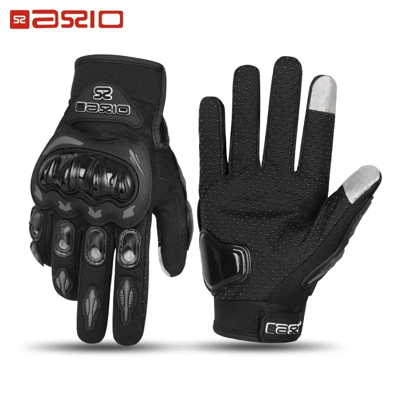 Upgraded Dual Finger Touch Screen Motorcycle Gloves Off-road Anti-slip Breathable Guantes Moto Mountain Bike Riding Gloves