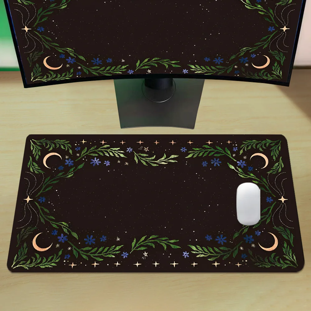 

Large Rubber Base Mouse Pad Desk Mat with Non-Slip Stitched Edge - Essential Computer Accessory Gift for Men And Friends