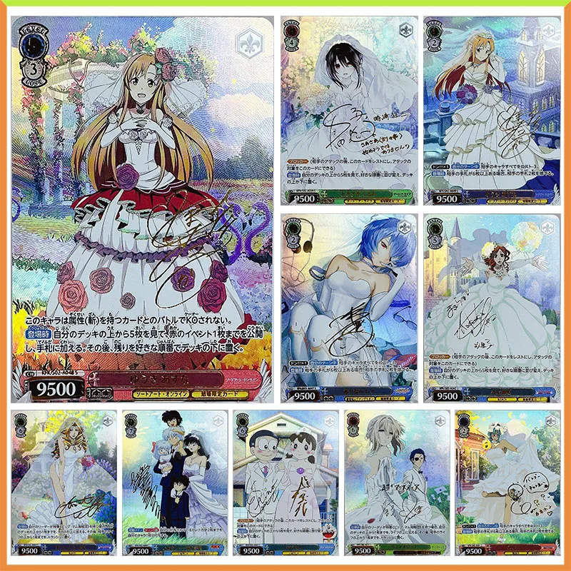 

Anime Goddess Story DIY ACG Game Cards Matsumoto Rangiku Yuuki Asuna Ayanami Rei Toys for boys Collectible Card Birthday Present