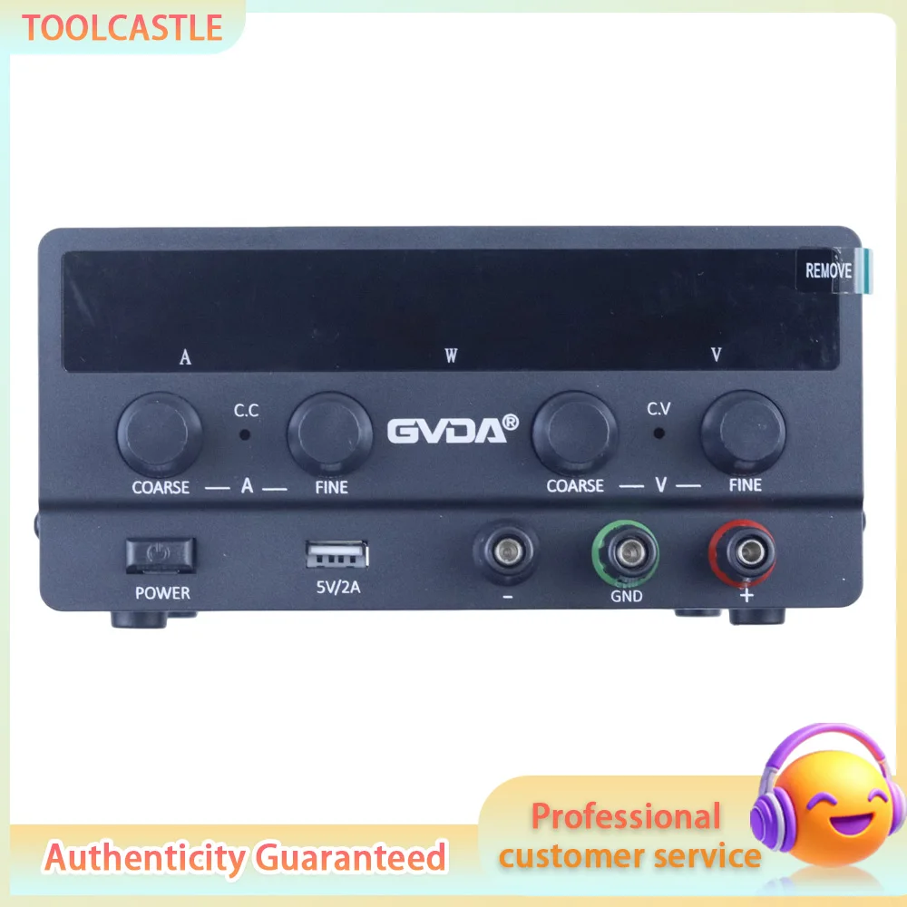 Adjustable DC Regulated Power Supply, Switching Power Supply for Laptop Repair, 4 Digit Display with USB & Potentiometer