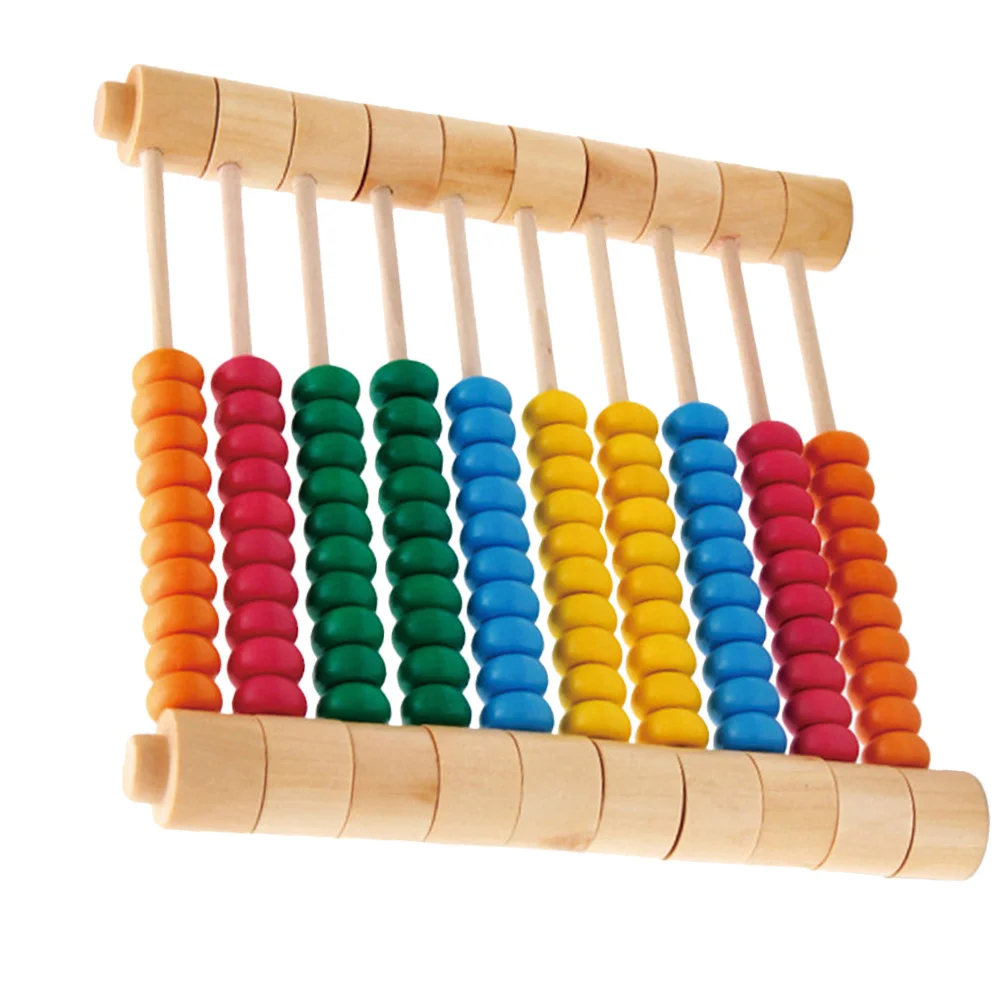 1 pc de madeira destacável cálculo quadro ábaco aritmético para crianças cedo matemática aprendizagem ferramenta educacional estudantes colorido