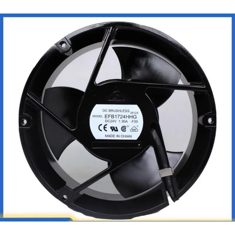 C     Delta EFB1724HHG-F00 24V 1.3A 17CM 17251 3-Wire Round 3-Blade Cooling Fan