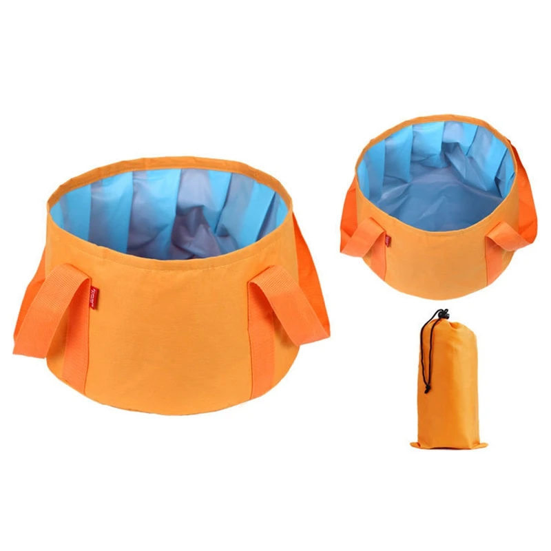 

Outdoor Portable Folding Water Basin Footbath 15L Traveling Business Trip Washing Basin Bag Traveling Products Supplies 4 Colors