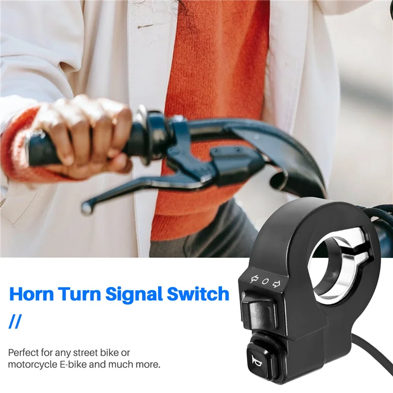 BAAY E-Bike 2 في 1 القرن بدوره إشارة التبديل زر دراجة كهربائية أجزاء الملحقات دراجة نارية E-الدراجة سكوتر كهربائي